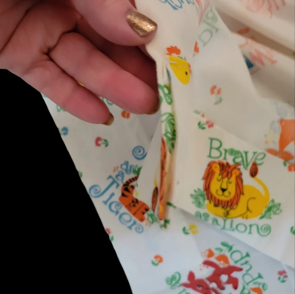 Vintage Animal Alphabet Curtains Set of 2